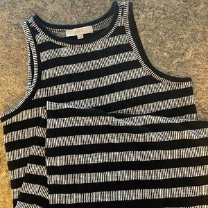 Knit Sleeveless LOFT MIDI Tank Style Classic OhLaLa Form Fitting Dress